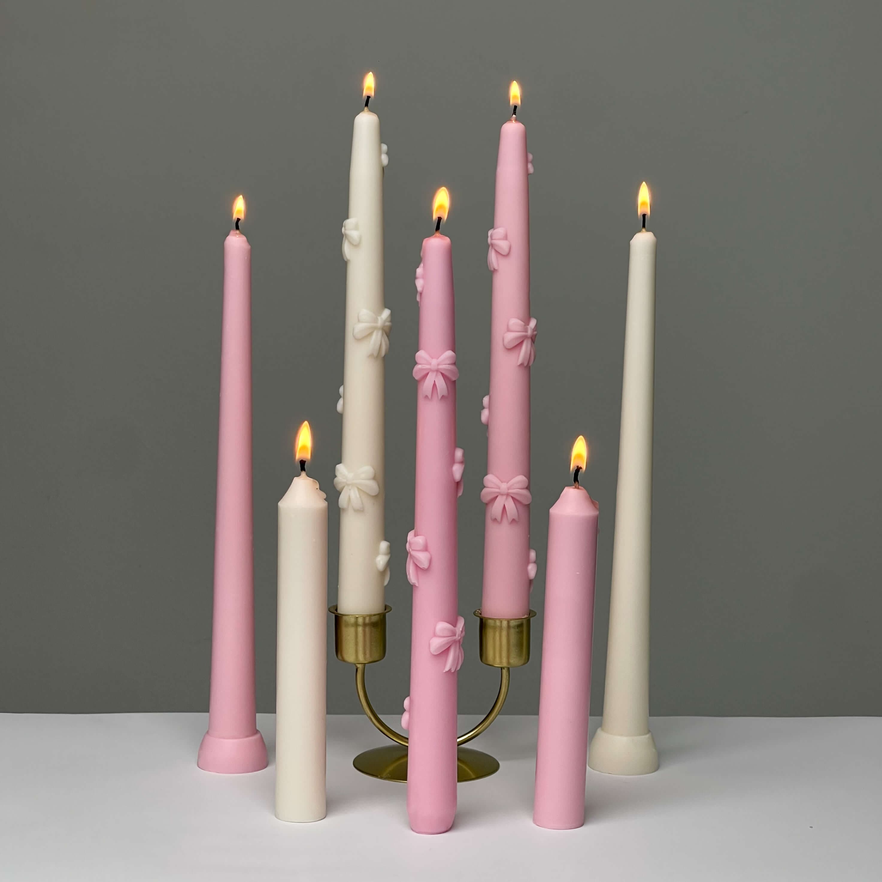 Set of handmade candles